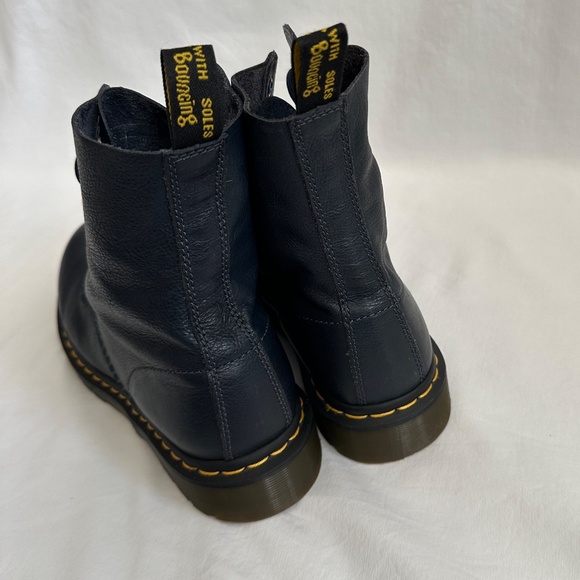 Dr. Martens Pascal Leather Boots, Navy Blue, Like New, Size 10 - Picture 2 of 13